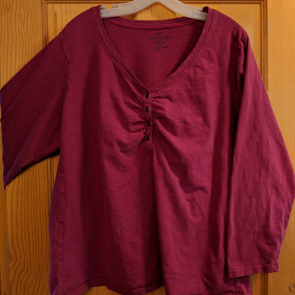 Women's Plus-size Long Sleeve Top
